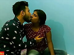 Desi Teenage dame having bodily attraction beside dissimulate Fellow-man secretly!! 1st duration fucking!!